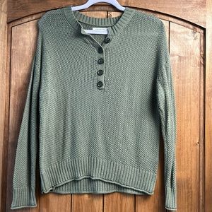 olive green american eagle knitted sweater